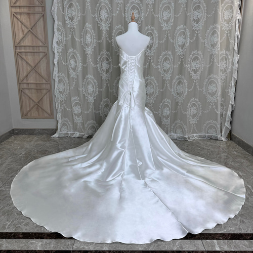 ※専用※マーメイド　チュール　ウェディングドレス 3泊4日】2wayサテン&パール マーメイドドレス〈PD-WDOR-321〉 | DRESSY