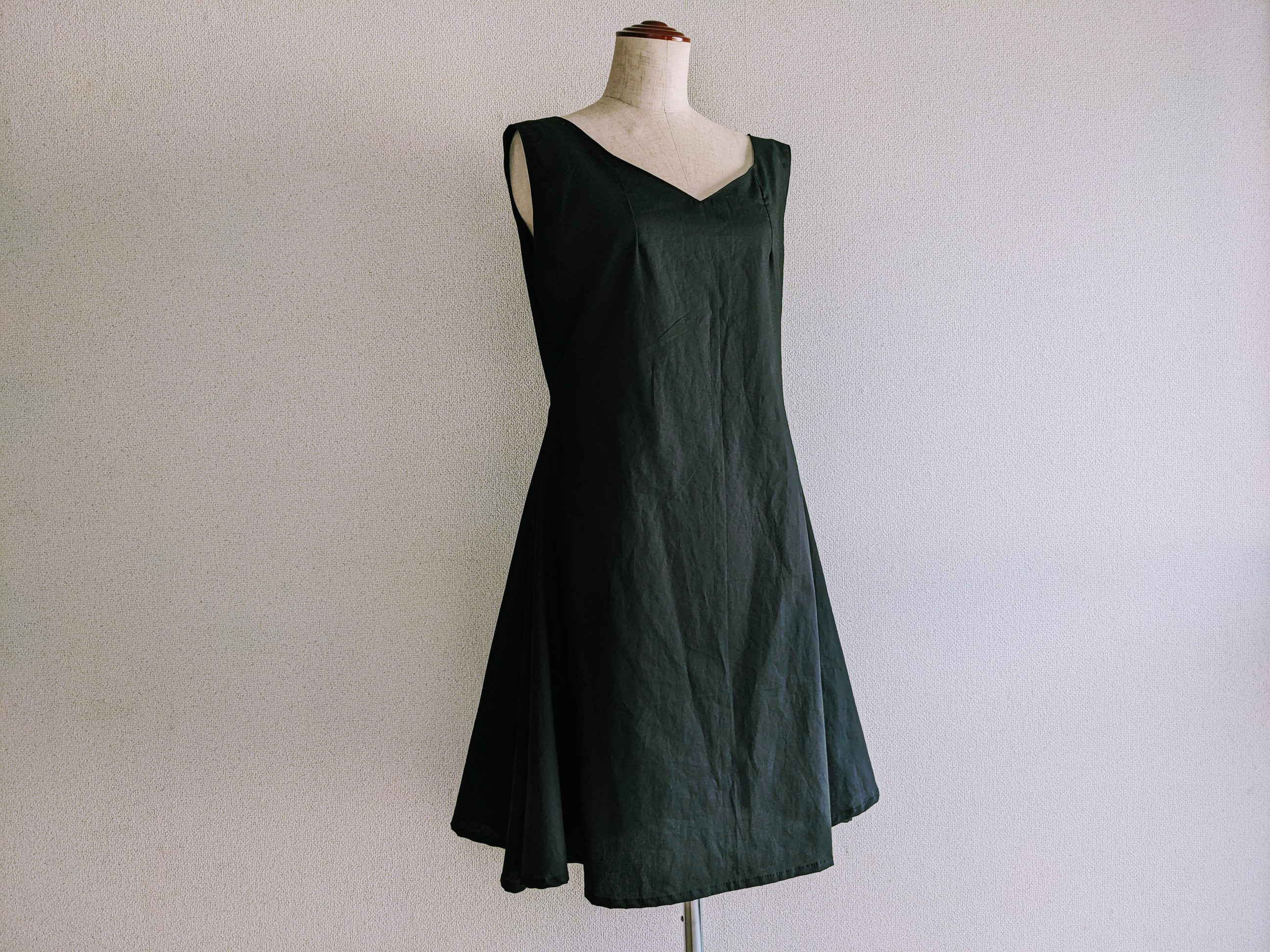 『再販・受注製作』アンティークデザインドレス＊ブラックワンピース　コットン