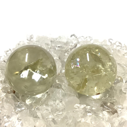 数量限定☆ ヒーリングストーン 天然石 虹入り レモンクォーツ 丸玉