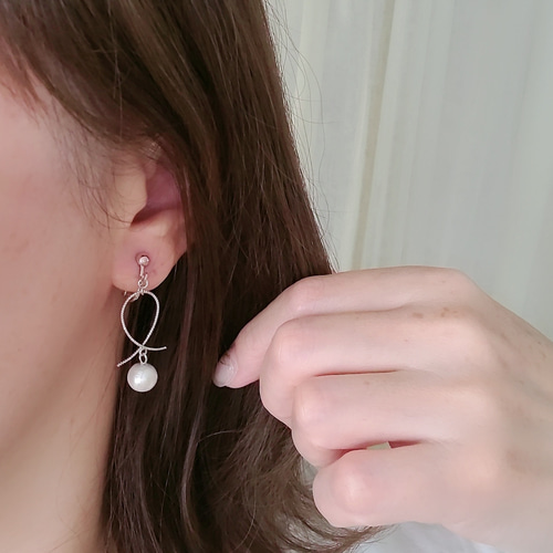 コットンパール × シルバー ピアス・イヤリング ピアス（その他 