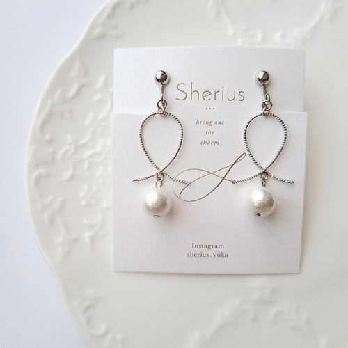 コットンパール × シルバー ピアス・イヤリング ピアス（その他 