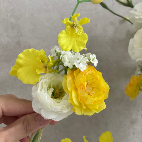 【12月16日まで特別価格】ウエディング　ミキミニブーケ　ブートニア ウェディングブーケ＋ブートニア ブーケ wedding mili mili 通販