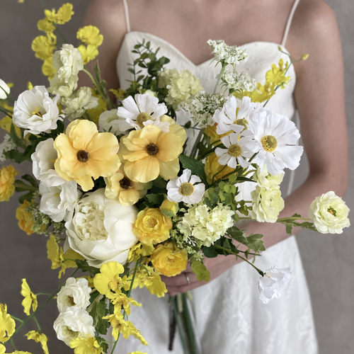 【ブートニア付き】ウェリングブーケ ウェディングブーケ＋ブートニア ブーケ wedding mili mili 通販