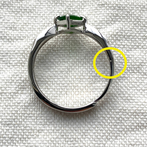 訳アリ特価 存在感 大粒5mm クロムダイオプサイト スクエアリング