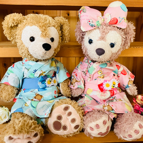 ダッフィー シェリーメイ お揃い浴衣 浴衣 コスチューム ミモザ 夏祭り