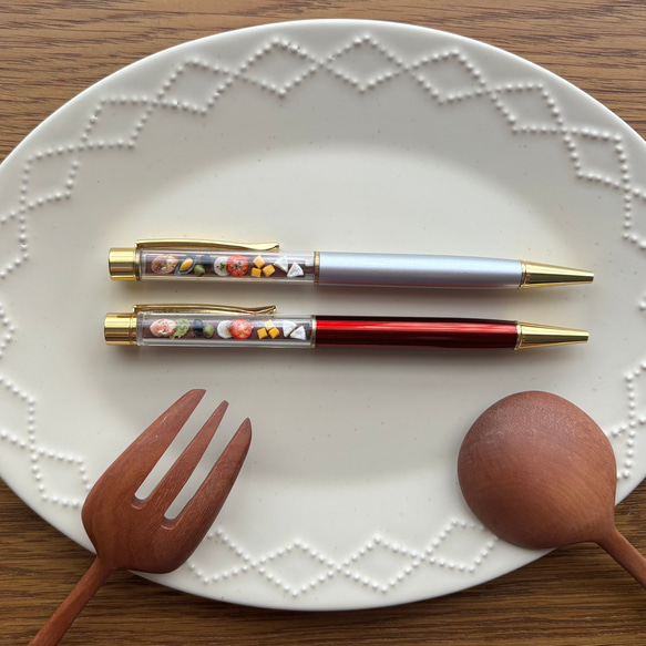 ごくごく＊ミニチュアおつまみボールペン（赤ワイン） 4枚目の画像