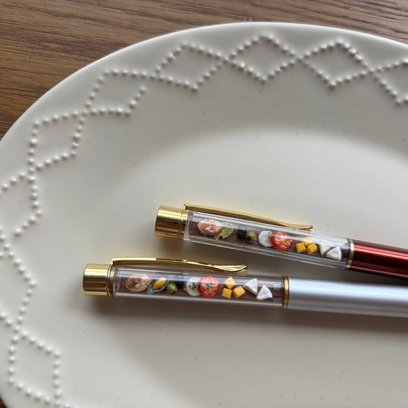 ごくごく＊ミニチュアおつまみボールペン（赤ワイン） 6枚目の画像