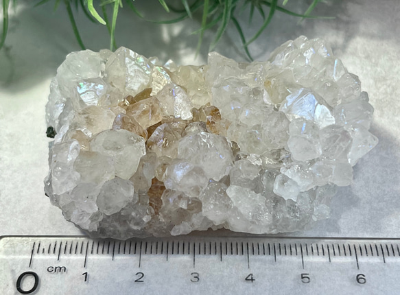 天からの祝福✨　アナンダライト　水晶　レインボークォーツ　原石　クラスター 