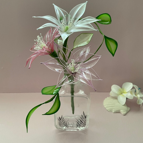 クレマチス☆ディップフラワー☆アメリカンフラワー アートフラワー