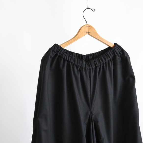 ＊新作sale　上下セットアップ　コットンMIXシャンブレー　 変形シャツ　ジャケット　禅パンツ　重ね後　黒A13B ×２ 変形 　　　　　 ■■■■■■ 花ボタン 禅パンツ シャツジャケット あえて