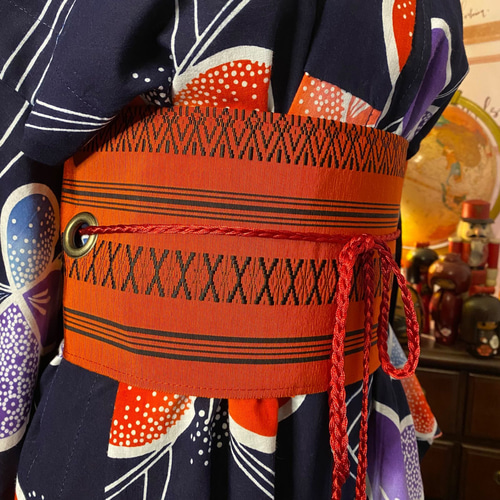 専用＊浴衣の反物から作る 花と蝶々柄 2WAY ワンピース Mサイズ＊ 専用＊浴衣の反物から作る 花と蝶々柄 2WAY ワンピース Mサイズ