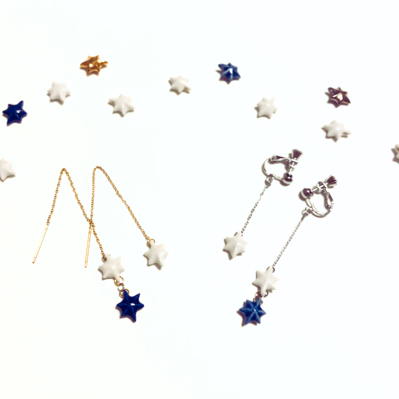 きら星　陶器ピアス・イヤリング