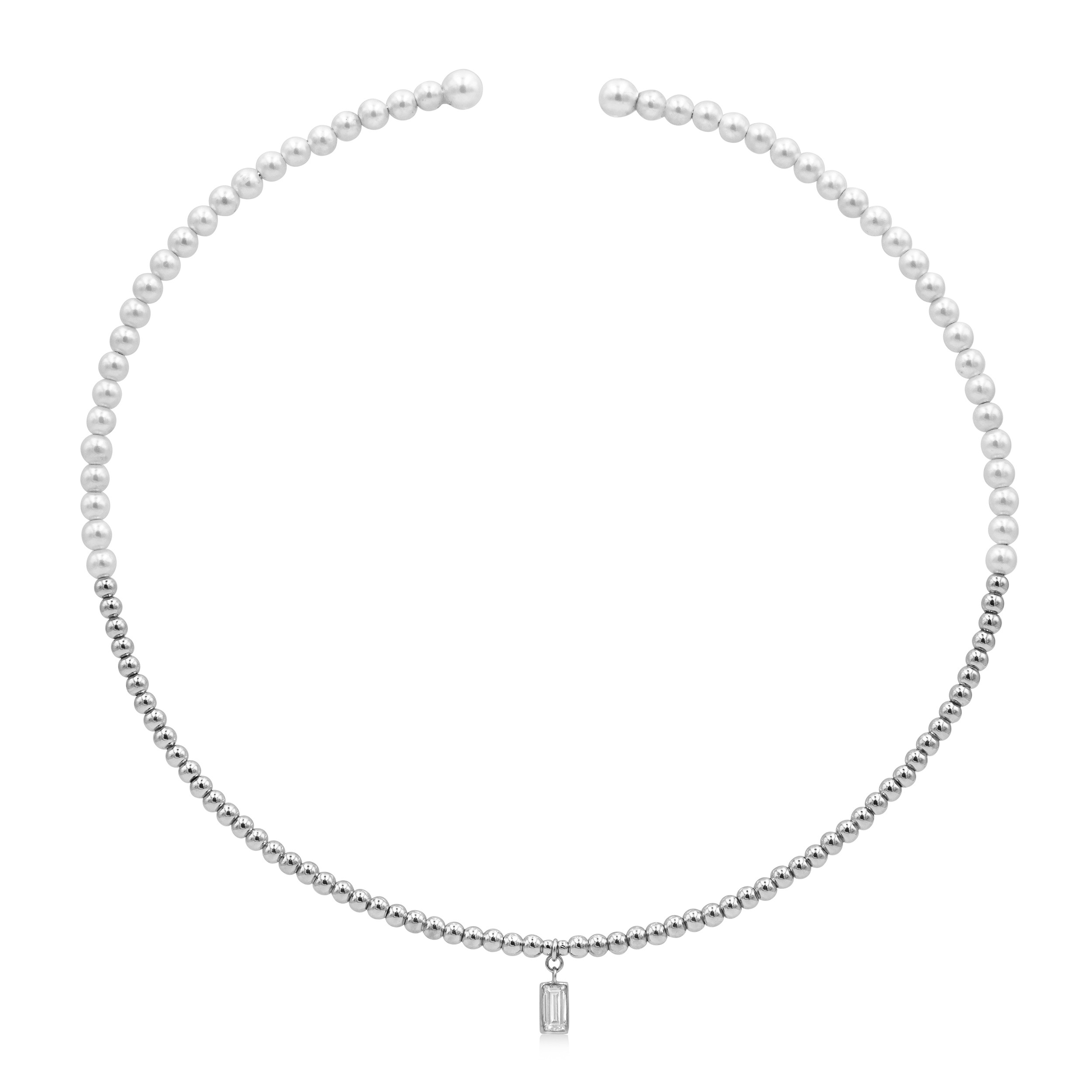 チャーム付きパールチョーカー 即発送可 20240724-999