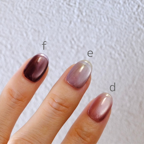 ミラーフレンチ×マグネット♡ネイルチップ カラーが選べるマグネットミラーフレンチネイルチップの通販 by haru