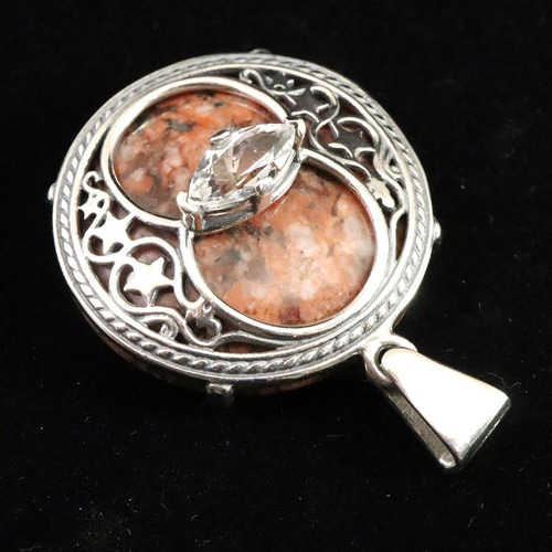 H&E社 アゼツライト ＋ローゾフィア チャリスウェル ペンダント 16.5g