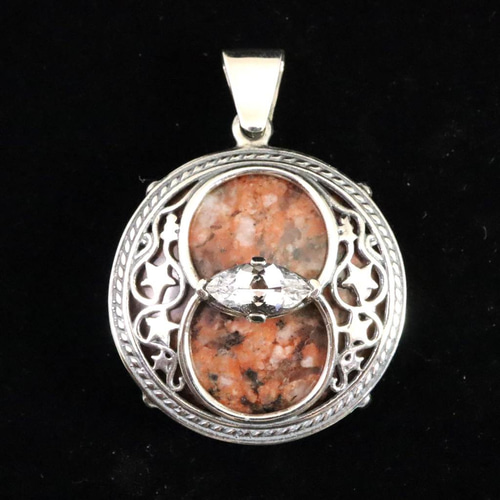 H&E社 アゼツライト ＋ローゾフィア チャリスウェル ペンダント 16.5g