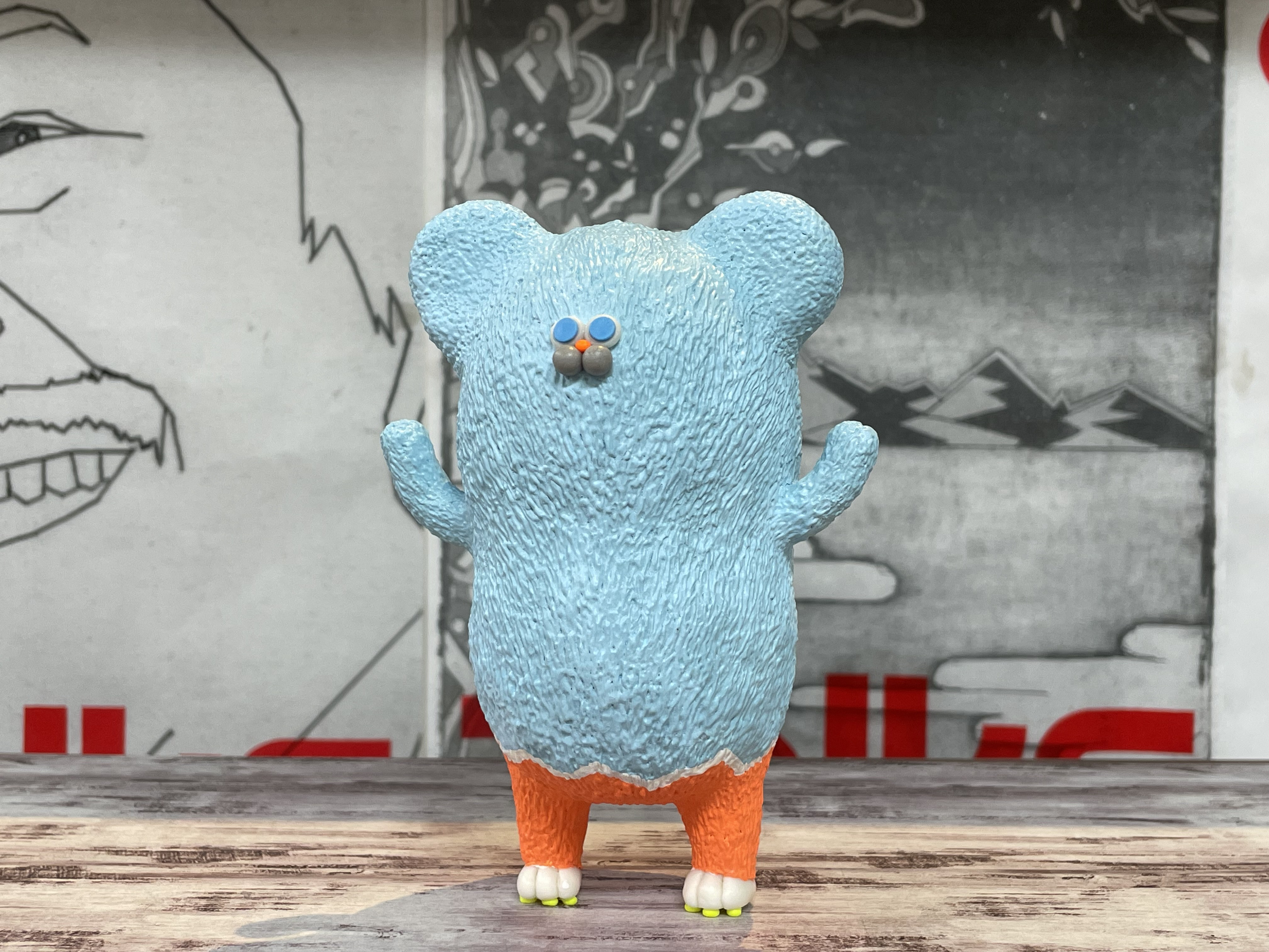 ネズミ、置物、福招き、