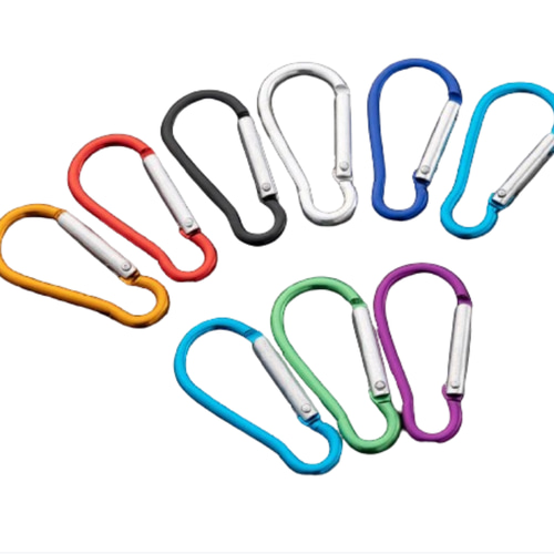 カラフル カラビナ 2個 全9色 キーホルダー バッグチャーム 繋ぎ 金具