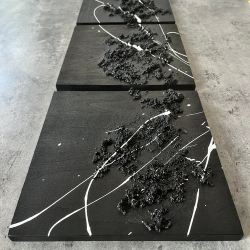 現代アート 3枚セット テクスチャーアート モダン 絵画 抽象画