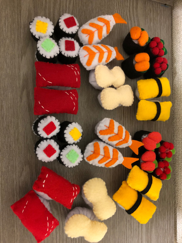 フェルトおままごと・お寿司2セット。 おもちゃ・人形 seiryo