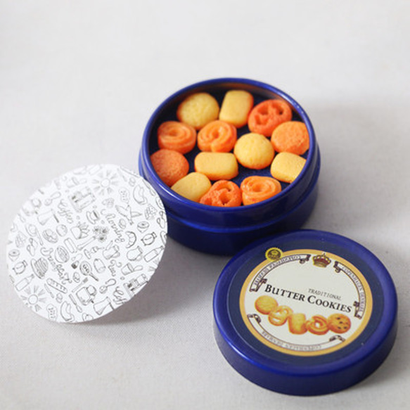 ミニチュア クッキー缶 お菓子 ドールハウス キッチン