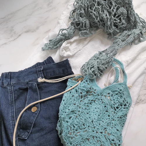 ビンテージ　レース編みポシェット ビンテージ レース編みポシェット