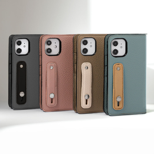 フィンガーベルト 手帳型スマホケース 本革 ほぼ全機種対応