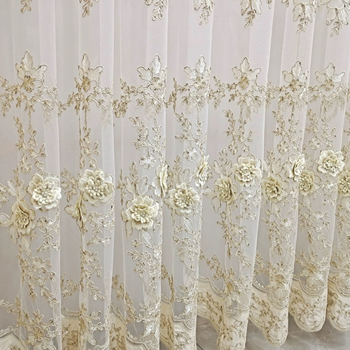 レースカーテン 高級 おしゃれ カーテン 刺繍 UVカット 立体刺繍 レースカーテン 高級 おしゃれ カーテン 刺繍 UVカット 立体刺繍
