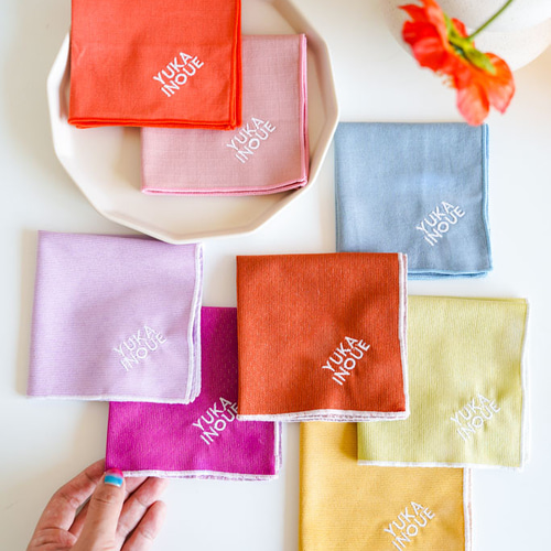 席札ハンカチ | カラフルでお洒落♡ プロフィールブック ブライダル