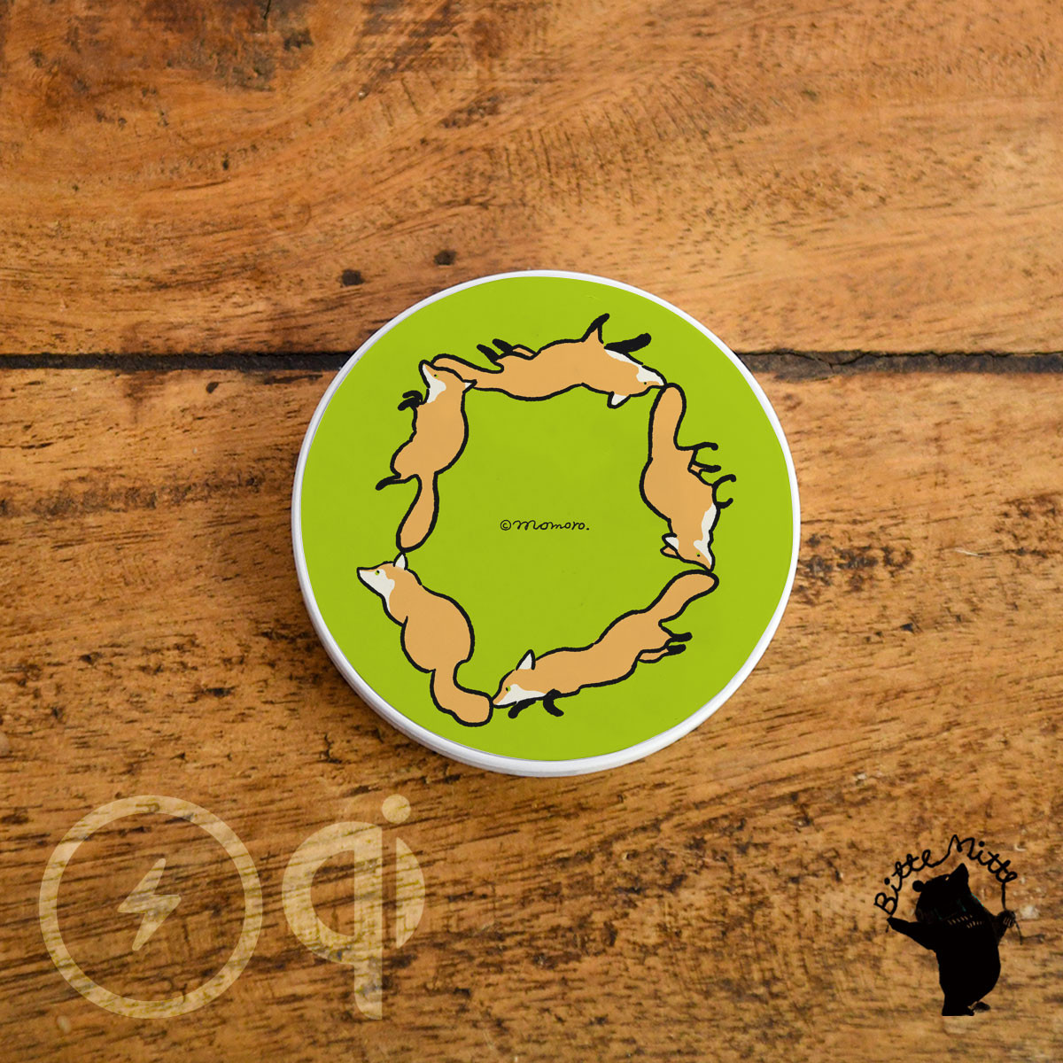 キツネのmagsafe充電器 かわいい 北欧