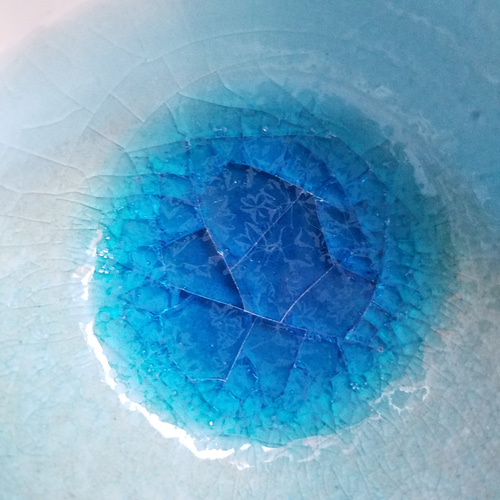 ぐい呑み 青いぐい呑み【海の雫・ぽたりじわり】焼酎 泡盛