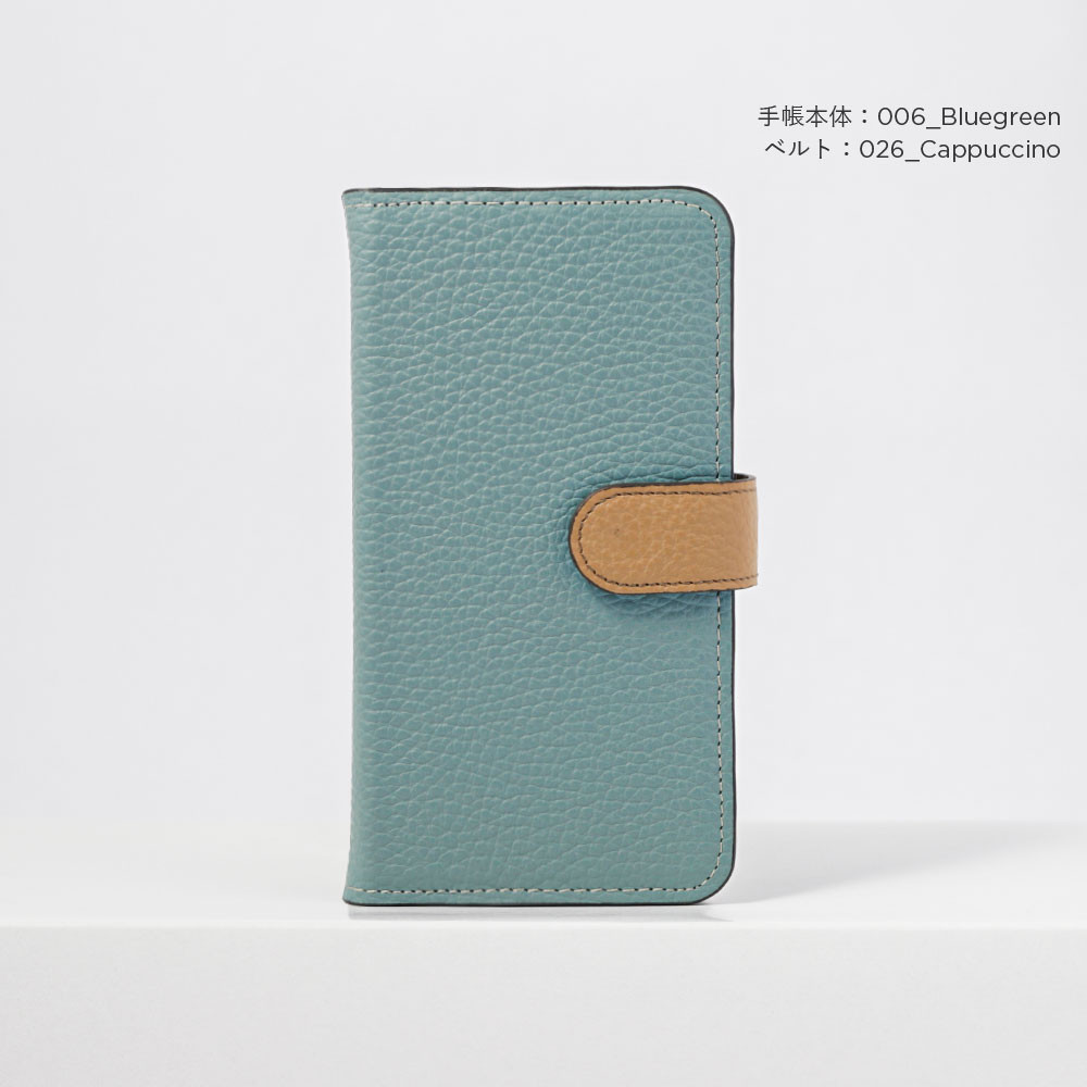 1024通り♪　バイカラー　全機種対応 本革 手帳型 スマホケース　iPhone Android#mm00001253