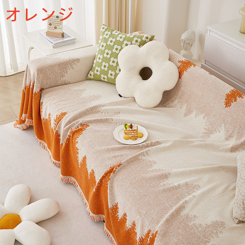 手編み ベッドスプレッド ベッドカバー 大判マルチカバー （楽天
