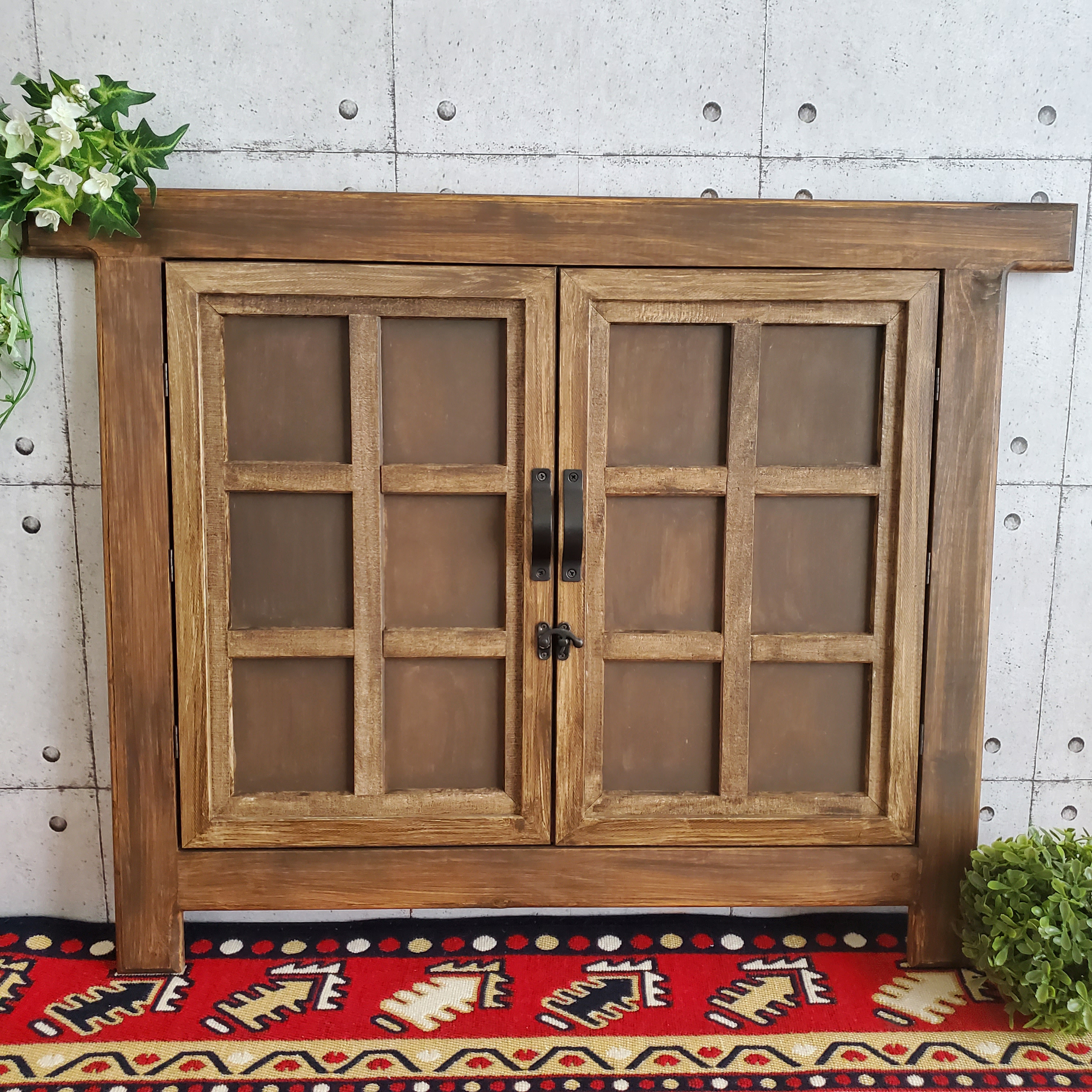 壁掛けアート ヴィンテージ風窓 アンティーク風窓