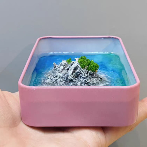 ⭐️ 海の美を宿す手作りレジンアートシェルフ⭐️