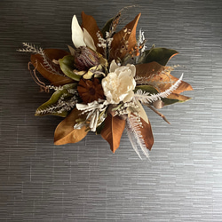 マグノリアのドライフラワー壁掛けアレンジメント ドライフラワー 店舗