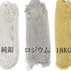 SILVER925 ネックレス ボックスチェーン 0.7mm18KGP 75cm 1コ販売(SVNEK-024-75cm 4枚目の画像