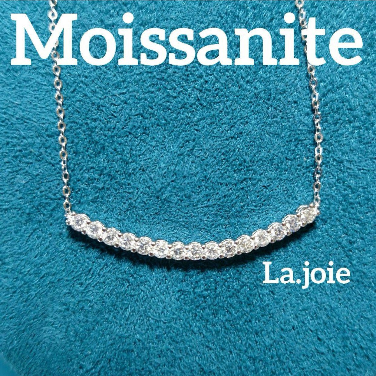 (最高品質) モアサナイト " smile line" スマイル ネックレス