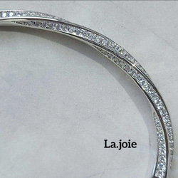 SONA 人工ダイヤ twist Argent ブレスレット Bracelet  silver925 5枚目の画像