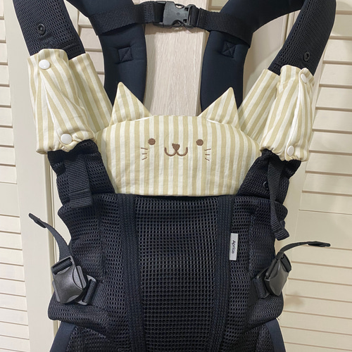 抱っこ紐用よだれカバー　首回りカバー三毛猫ちゃん アップリカラクリス対応よだれカバー 首回りカバー猫ちゃん