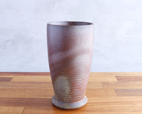 備前焼　フリーカップ2個セット 備前焼 フリーカップ（高台付きタイプ）【B】【陶器・コップ