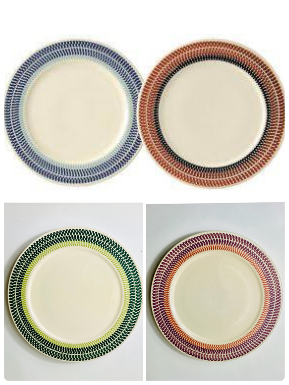 トビカンナ　プレート　選べる4カラー ブラック・ブルー・グリーン・パープル  北欧風/ケーキ/トレー/皿/大皿 1枚目の画像