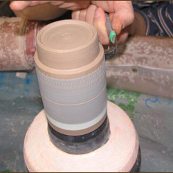 トビカンナ　プレート　選べる4カラー ブラック・ブルー・グリーン・パープル  北欧風/ケーキ/トレー/皿/大皿 14枚目の画像