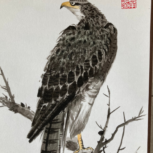 ブランド一覧 | ワールド オンラインストア 絵画 掛け軸 絵画 水墨画 鷹 こたつ 18043703｜Creema 通販 絵画
