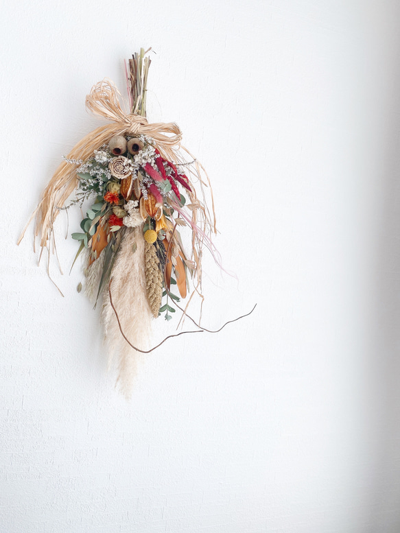 パンパスグラス お月見スワッグ early Autumn ドライフラワー