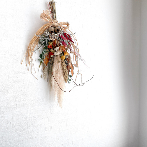 パンパスグラス お月見スワッグ early Autumn ドライフラワー