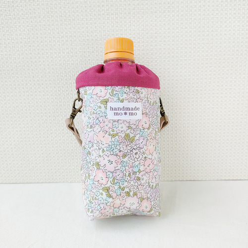 ペットボトルカバー　リバティシンクオブミー/ピンク系　ハンドメイド ペットボトルカバー リバティシンクオブミー/ピンク系 ハンドメイド