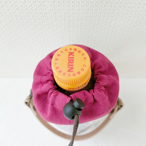ペットボトルカバー　リバティシンクオブミー/ピンク系　ハンドメイド ペットボトルカバー リバティシンクオブミー/ピンク系 ハンドメイド
