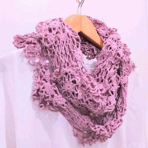 45Rのカディ×かぎ針モチーフストール かぎ針編み】モチーフ編みのストール｜Motif shawl Crochet Tutorial