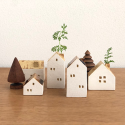 よしおかれい 家の花器 オブジェ HIGH ブラウン イエロー その他置物